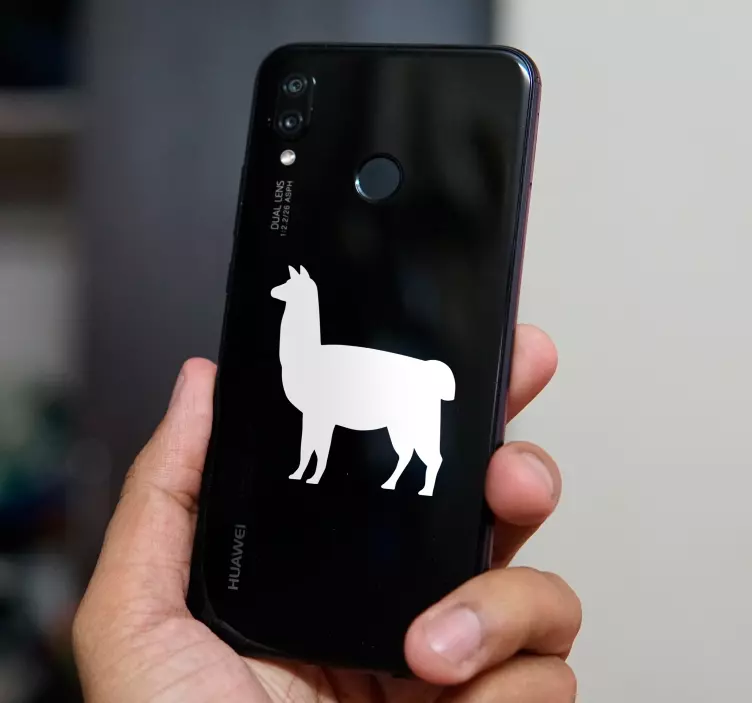 Wandtattoo Tier Llama Silhoutte - TenStickers