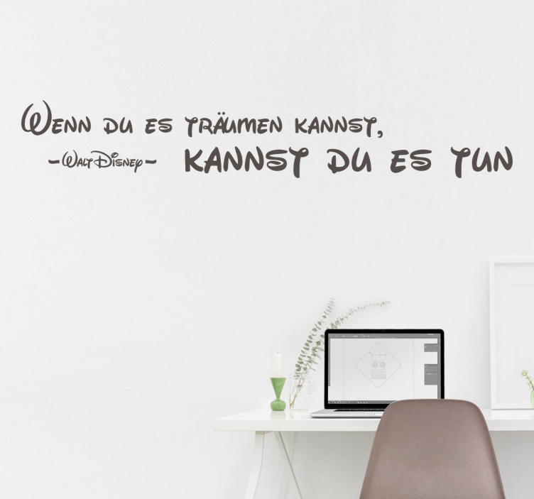 Wandtattoo Wohnzimmer modern Sprüche Träumen - TenStickers