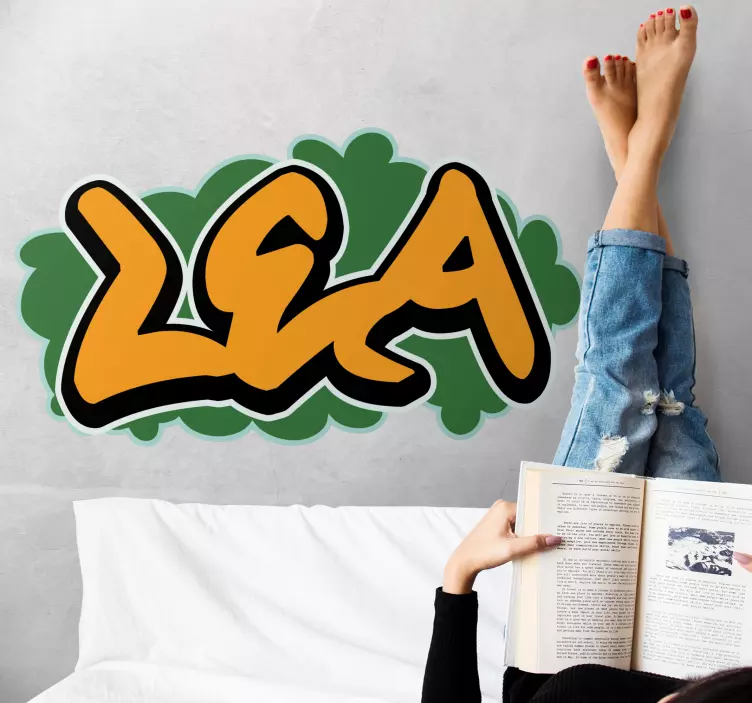 Wandtattoo Welt anpassbare namenskunst - TenStickers