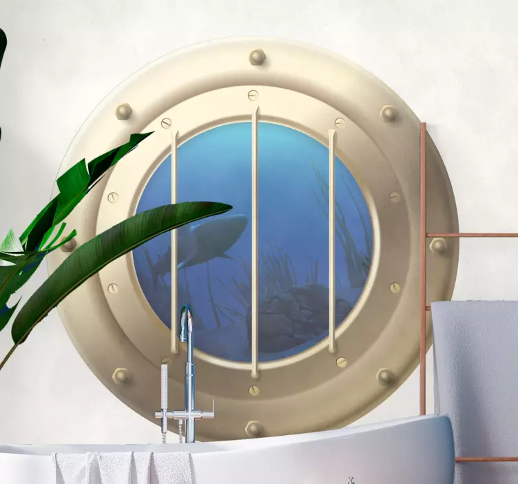 Wandtattoo welt unterwasser bullaugenblick - TenStickers