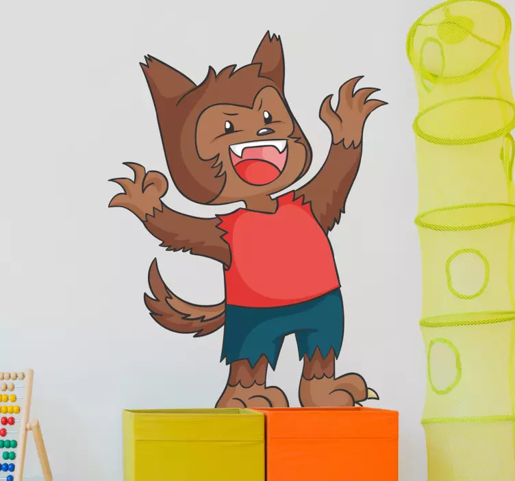 Wandtattoo Werwolf für Kinder - TenStickers