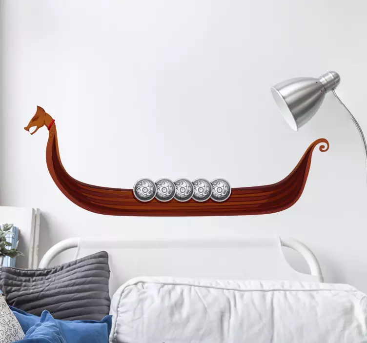 Wandtattoo Wikingerschiff - TenStickers