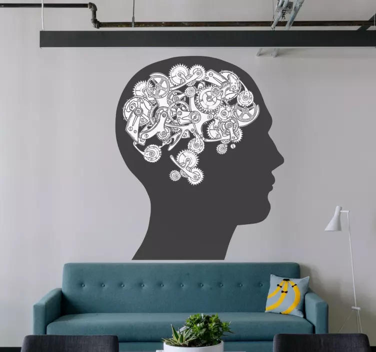 Wandtattoo wissenschaft kognitive mechanismen kunst - TenStickers