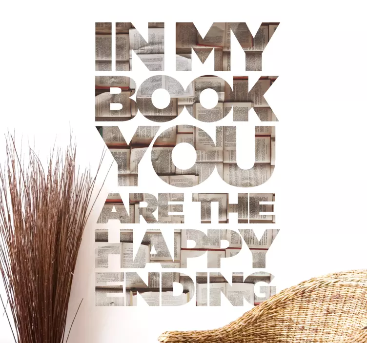 Wandtattoo Wohnzimmer Happy Ending - TenStickers