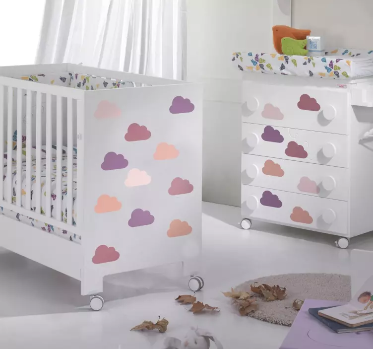 Wandtattoo Rosatöne Himmel - TenStickers