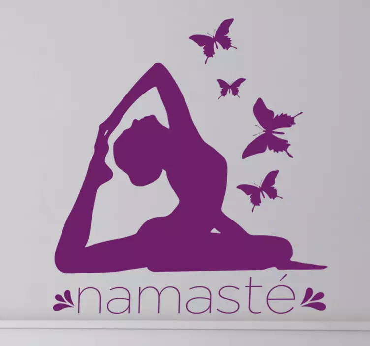 Wandtattoo Yoga namasté - TenStickers