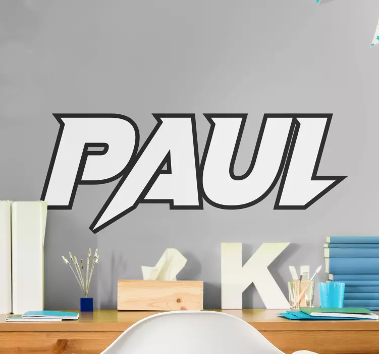 Wandtattoo Jugendzimmer auffälliger benutzerdefinierter name - TenStickers
