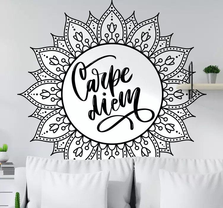 Wandtattoo Zitat carpe diem inspirierender satz - TenStickers
