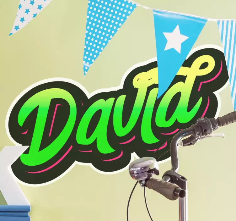 Wandtattoo Zitat personalisierbarer namensstil - TenStickers