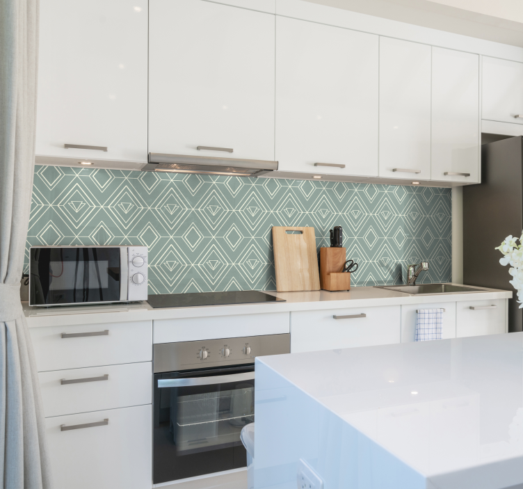 Wandtattoo Küche art-Deco-geometrische Muster - TenStickers