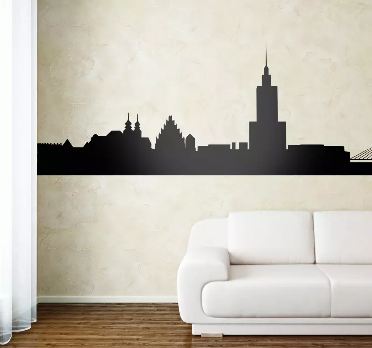 Warschau Skyline Aufkleber - TenStickers