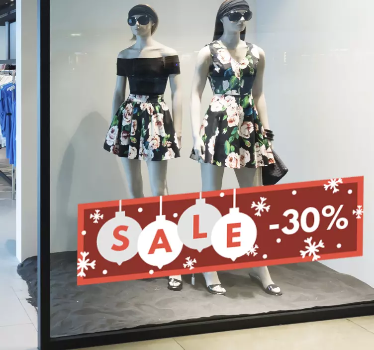 Schaufensteraufkleber Weihnachten Sale Angebote - TenStickers