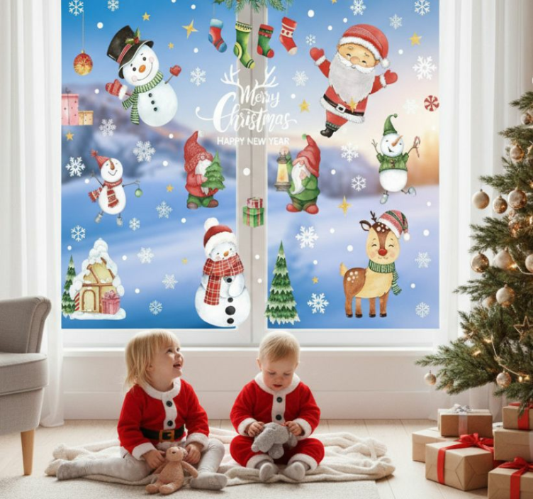 Weihnachtsaufkleber für fensterdekoration - TenStickers