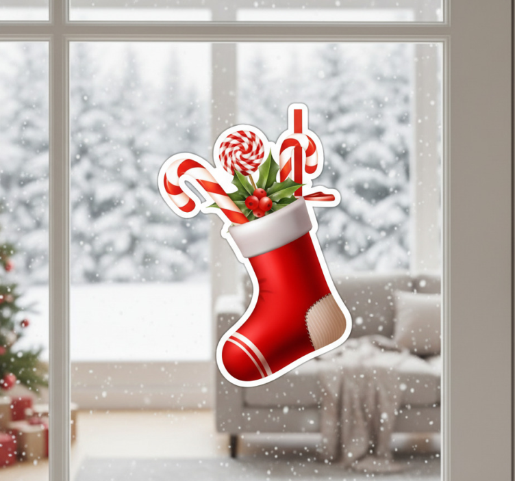 Weihnachtsaufkleber für geschenke und socken - TenStickers