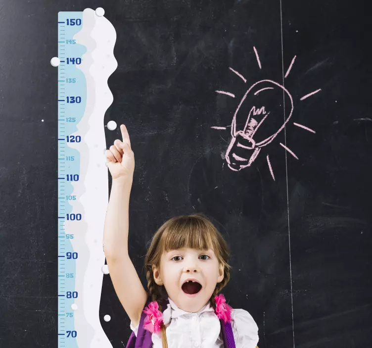 Weihnachtsaufkleber Kinder Messlatte Schnee - TenStickers