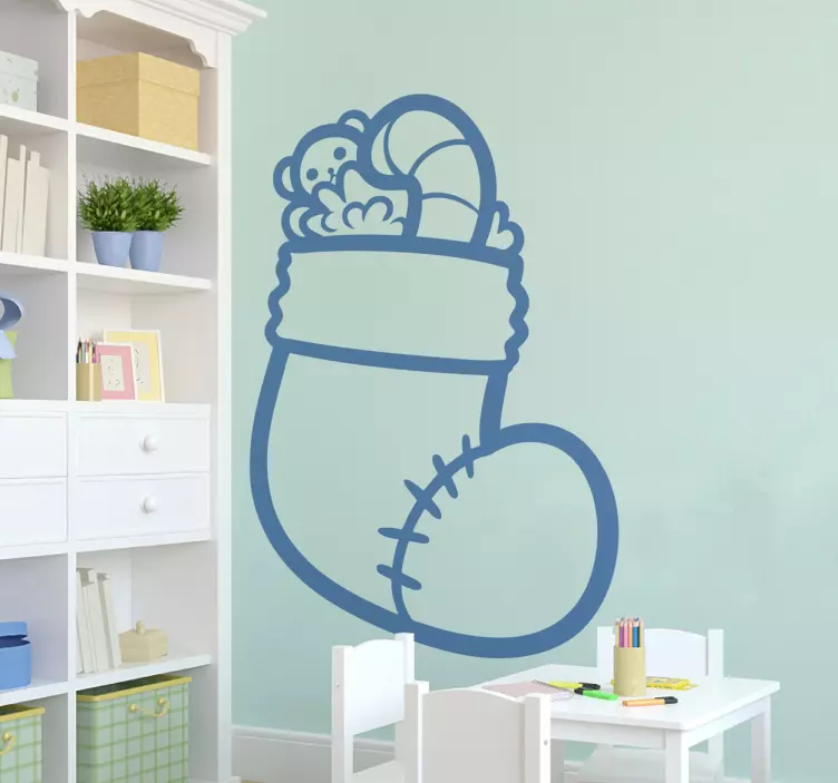 Weihnachtssocke Sticker - TenStickers