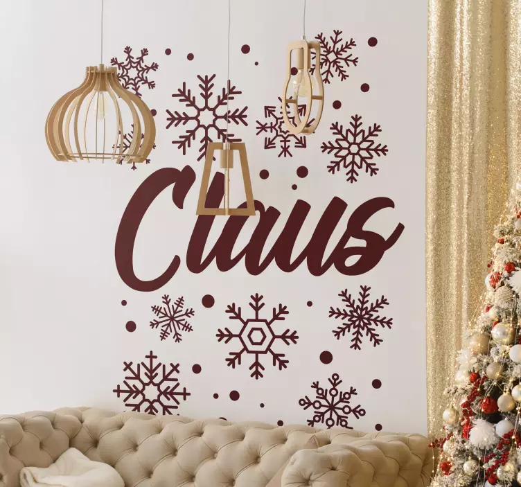 Weihnachtssticker festliches winterdesign - TenStickers