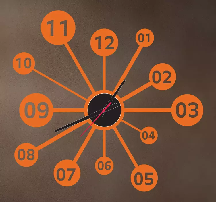 Wissenschaft Uhr Aufkleber - TenStickers