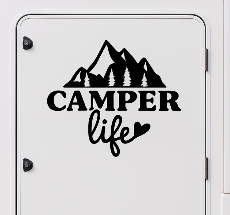 Wohnmobil Aufkleber camper life - TenStickers