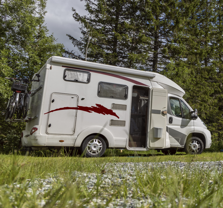 Wohnmobil Aufkleber abstrakter Streifen - TenStickers