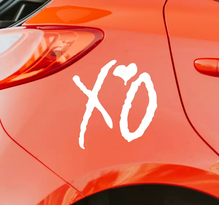 Xo weeknd aufkleber fürs Auto - TenStickers