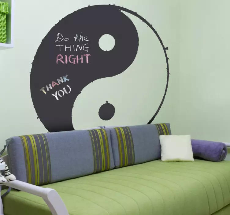 Yin Yang Tafelfolie - TenStickers