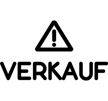 Schaufensteraufkleber Achtung Rabatt - TenStickers