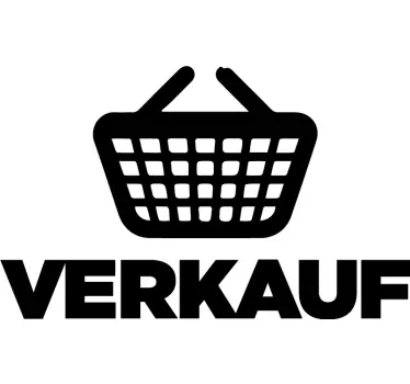 Schaufensteraufkleber Einkaufskorb Rabatt - TenStickers