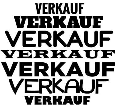 Schaufensteraufkleber Rabatt Schriftart - TenStickers