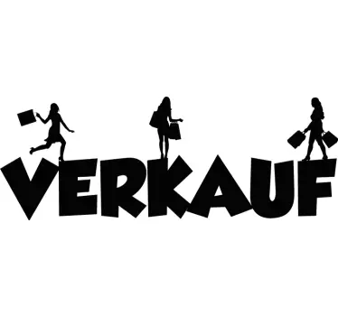 Schaufensteraufkleber Rabatt Shopping - TenStickers