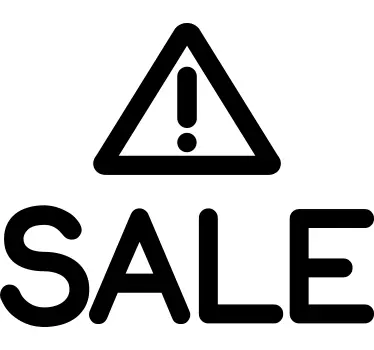 Schaufensteraufkleber Achtung Sale - TenStickers