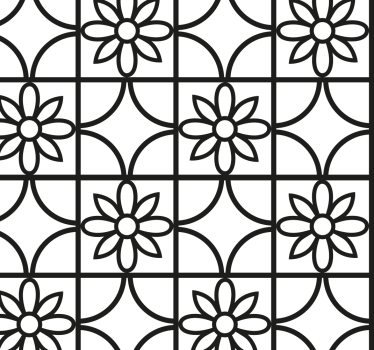 Fensteraufkleber geometrisches muster - TenStickers