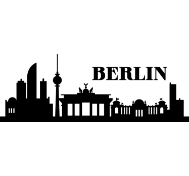 Autoaufkleber berliner skyline - TenStickers