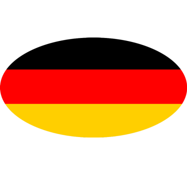 Autoaufkleber deutsche runde flagge - TenStickers