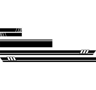Autoaufkleber  5er Streifen Set - TenStickers
