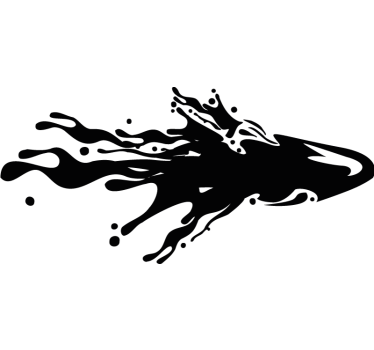 Autoaufkleber flammender Spritzer - TenStickers