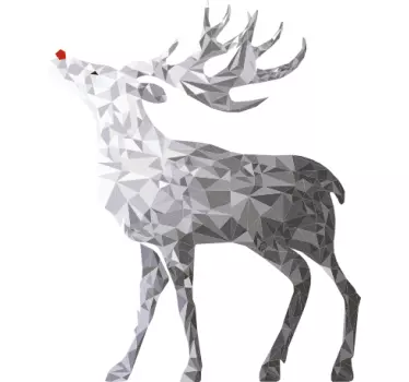 Wandtattoo Rentier Silber - TenStickers
