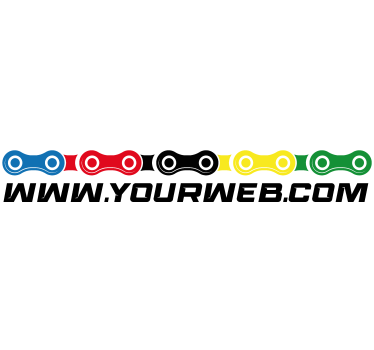 Fahrrad Aufkleber Fahrrad Kette Muster - TenStickers