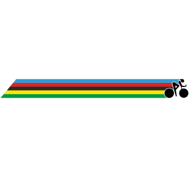 Fahrrad Aufkleber Weltmeister Farben Streifen - TenStickers