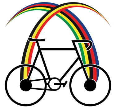 Fahrrad Aufkleber Streifen- und Fahrraddesign - TenStickers