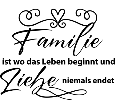 Wandtattoo Wohnzimmer Familiendefinition - TenStickers