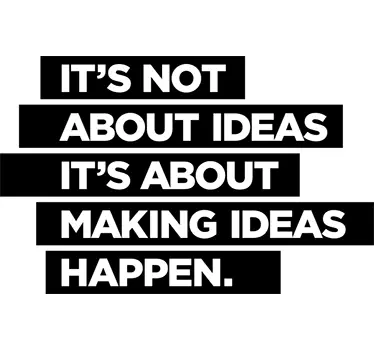 Wandtattoo Büro Make ideas happen - TenStickers