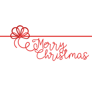 Schaufenster Folie geschenk bogen frohe weihnachten - TenStickers