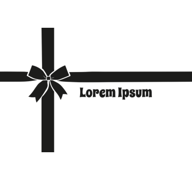 Schaufenster Folie personalisiertes geschenkband - TenStickers