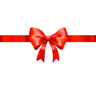 Schaufenster Folie rote geschenkschleife - TenStickers