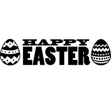 Fenster Sticker Frohe ostern Fenster Aufkleber - TenStickers