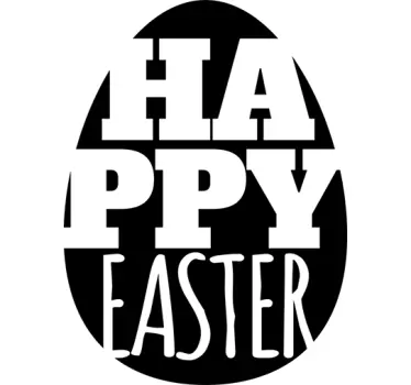 Aufkleber Osterei Happy Easter - TenStickers