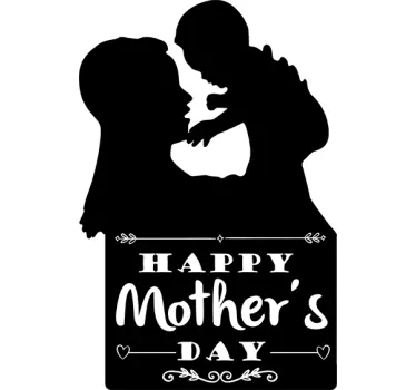 Aufkleber Mutter Kind Muttertag - TenStickers