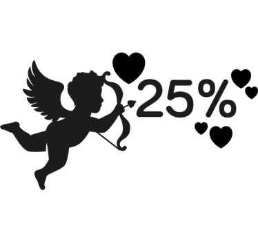 Sticker Valentinstag cherub rabatt - TenStickers