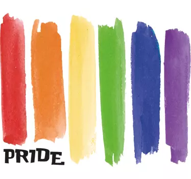 Wandtattoo Pinselstriche Pride - TenStickers
